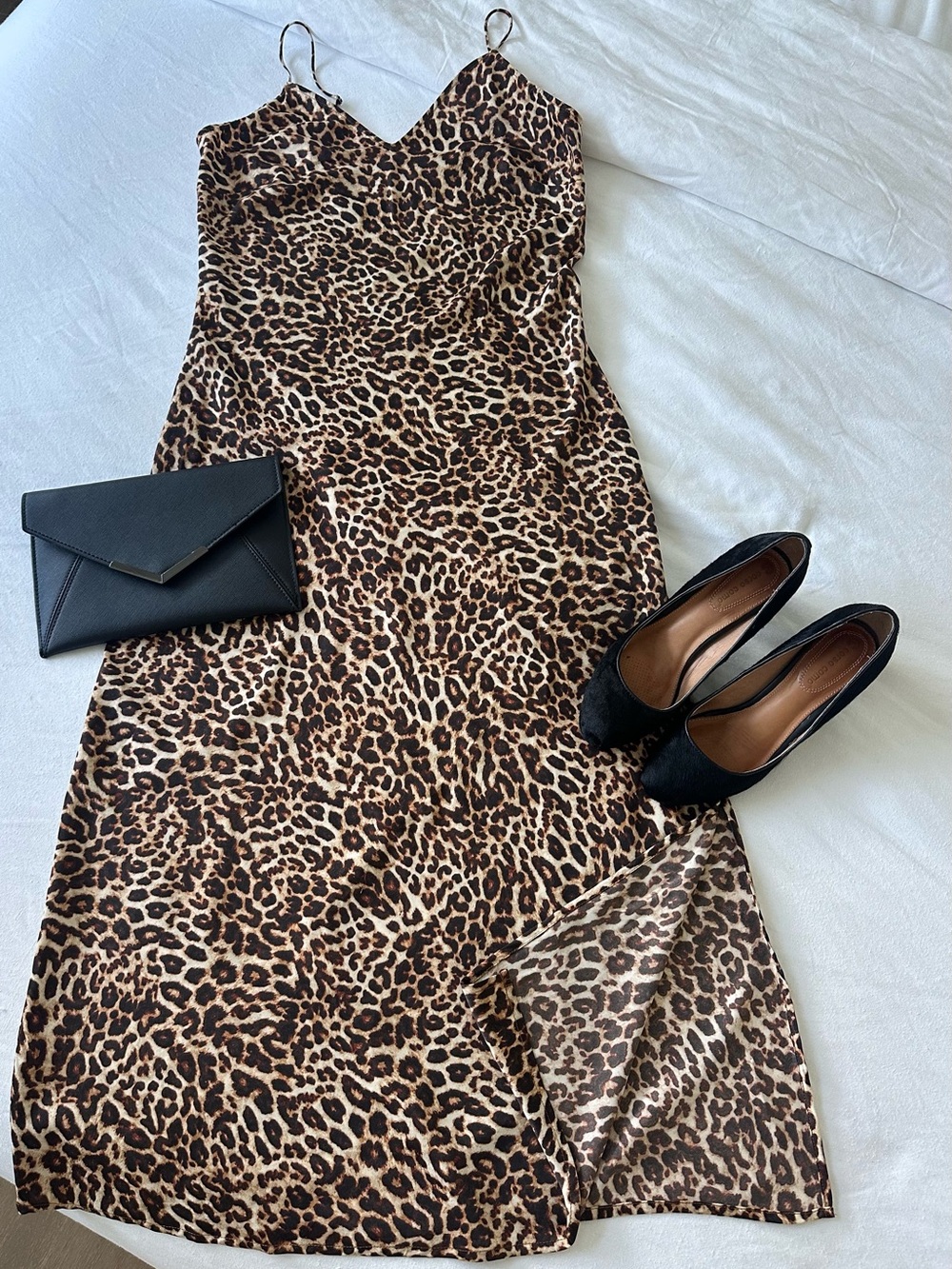 Target Leopard-Print Maxi Slip Dress - Brown/Black